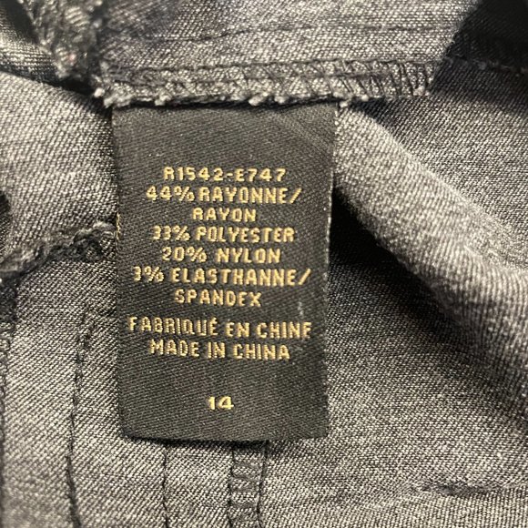 Renuar‎ Cigarette-Style Ankle Pants in Carbon, Size 14 - Picture 9 of 12